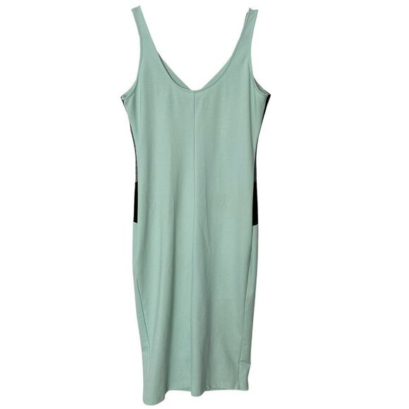 Kardashian Kollection Mint Green Color Block  Bodycon Dress (L) - Picture 6 of 16
